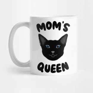 Mom's Queen Black Mug